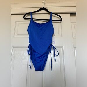 BLUE ONE PIECE SWIMSUIT